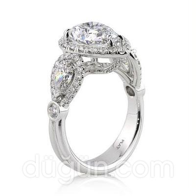 Damla Kesimli Pırlanta Yüzük