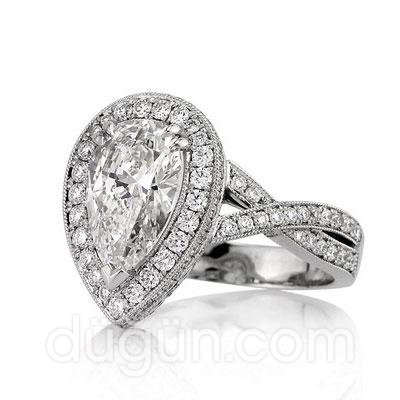 Damla Pırlanta Yüzük Modeli