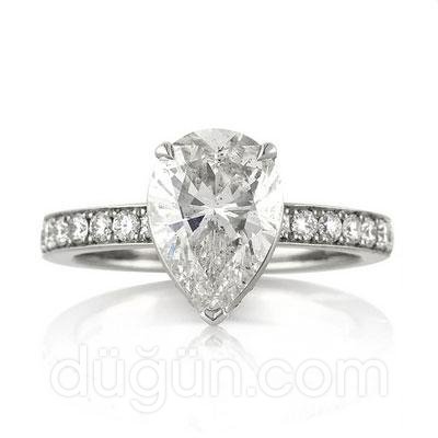 Damla Model Tek Taş Yüzük