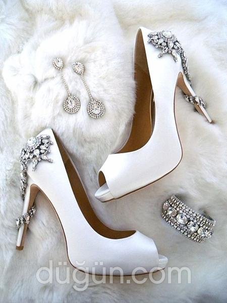 Taşlı Gelin Ayakkabısı