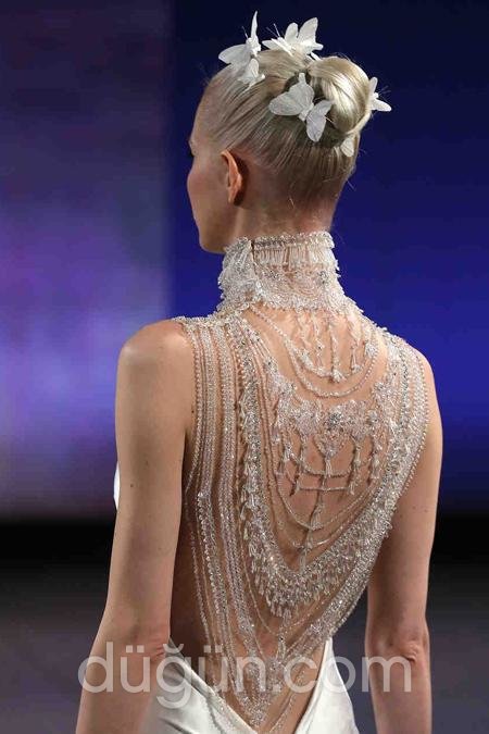 Tokalı Sade Gelin Topuzu