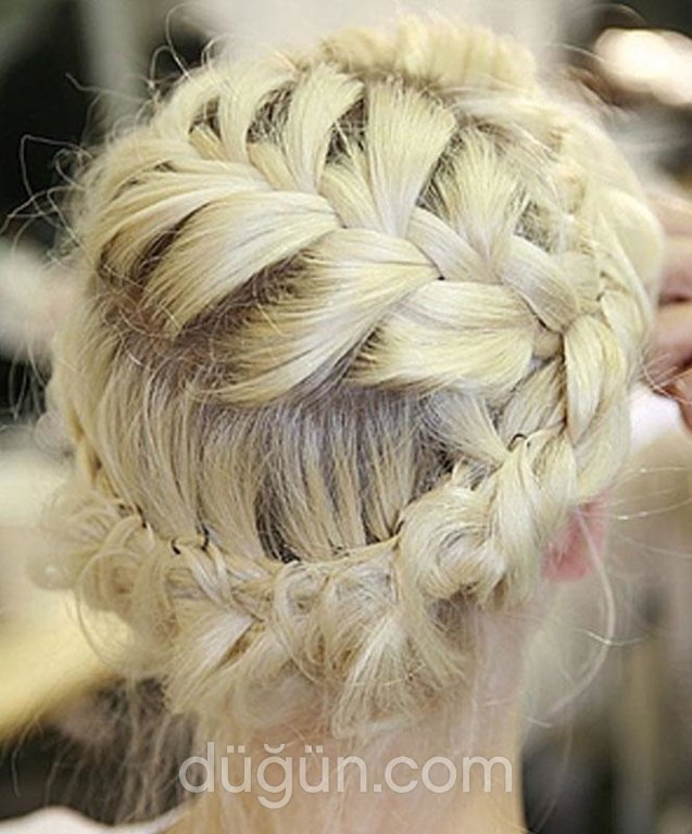 Örgü Topuzu Gelin Saçı