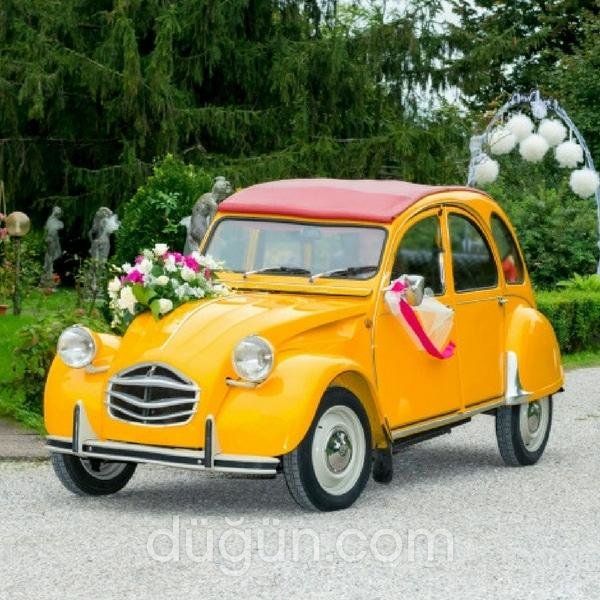 Sarı Klasik Gelin Arabası