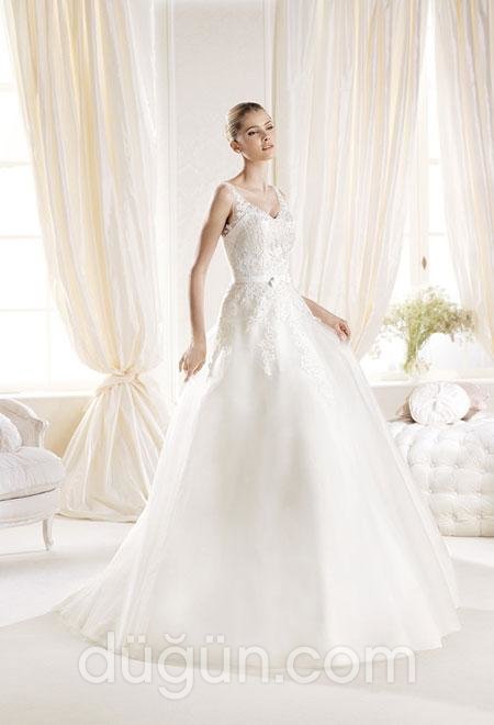 İnce Askılı Gelinlik