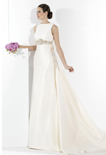 Bisiklet Yaka Gelinlik