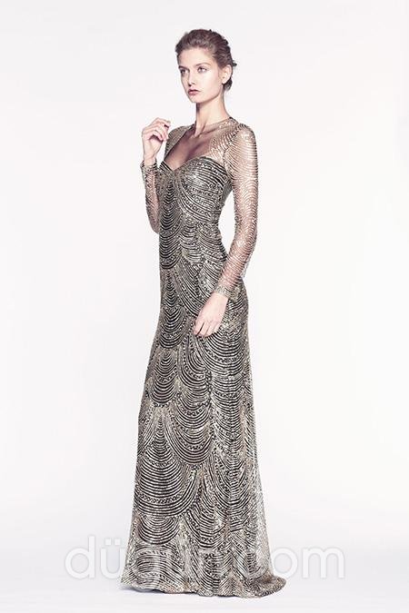 Uzun Kollu Abiye Modeli