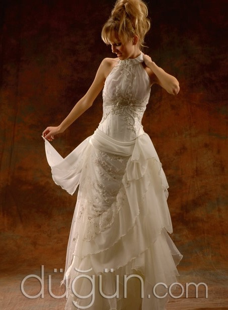 Fırfırlı Gelinlik