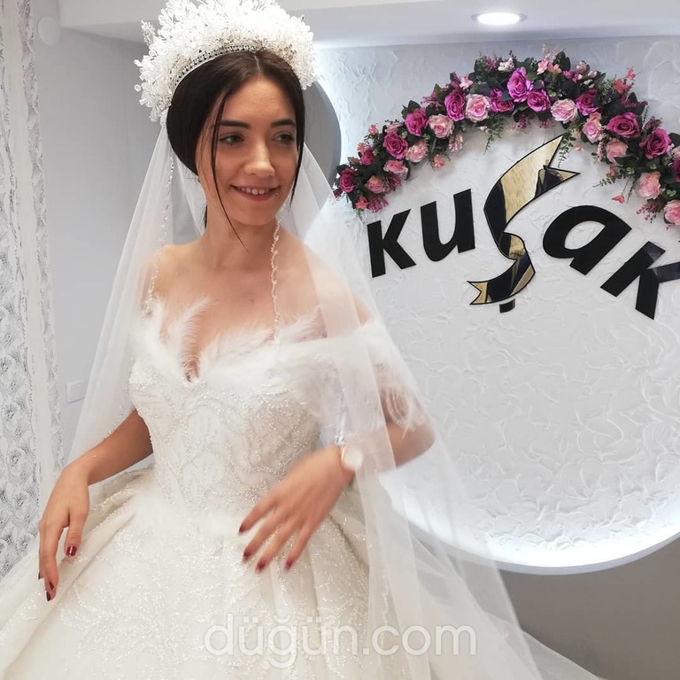 KSM 8 Prenses kesim Düşük omuz  Romantik gelinlik - 2