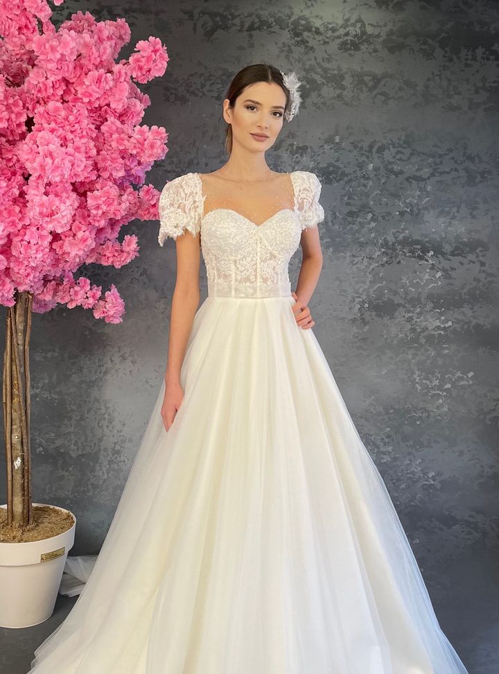 Balon Kol A Kesim Gelinlik