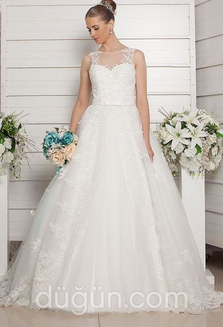 Tül ve Dantel Gelinlik Modeli