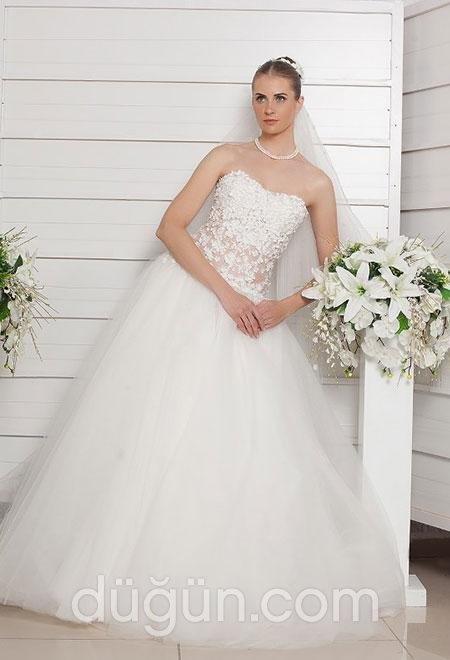 Straplez Gelinlik Modeli