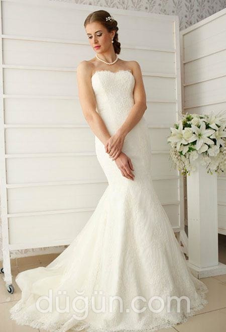 Straplez Gelinlik Modeli