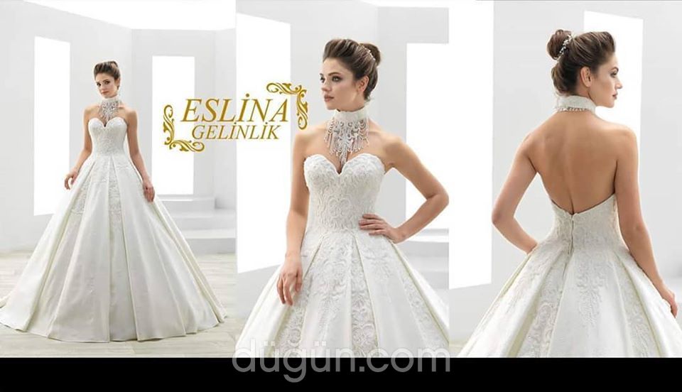 ESM 31 Prenses kesim Straplez Romantik gelinlik