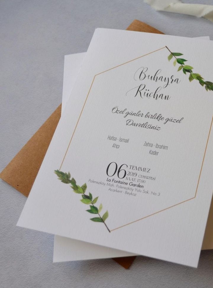 DKD-65-25 Düğün Nikah Söz - Nişan Davetiye