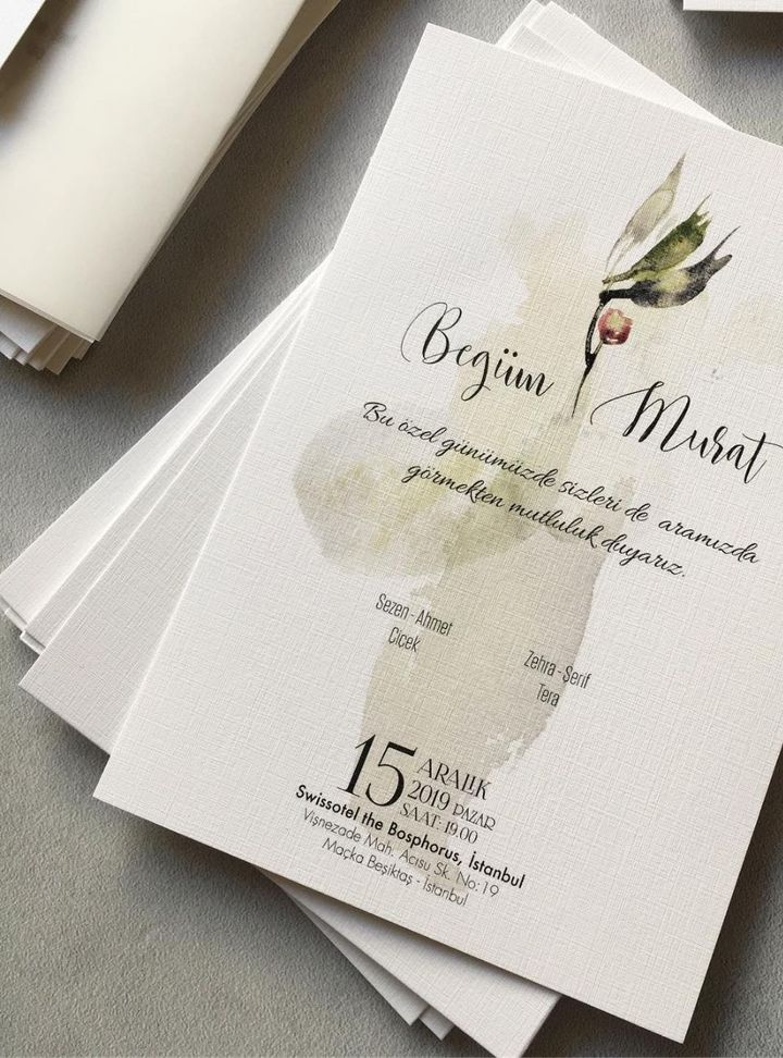 DKD-49-25 Düğün Çiçekli Söz - Nişan Davetiye