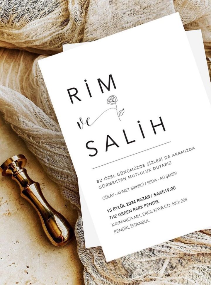 DKD-18-25 Düğün Nikah Söz - Nişan Davetiye