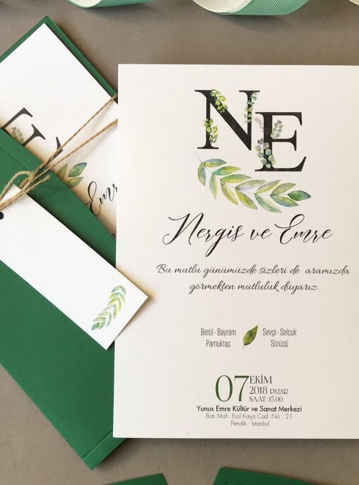 DKD-78-25 Düğün Çiçekli Söz - Nişan Davetiye