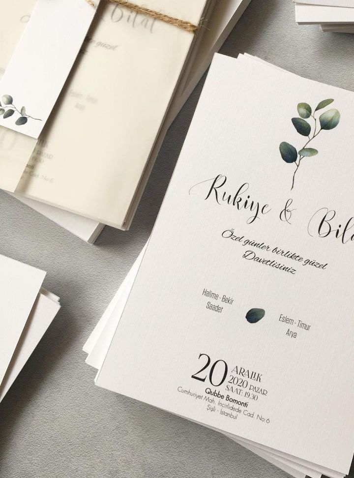 DKD-28-25 Düğün Çiçekli Söz - Nişan Davetiye