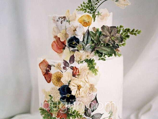 Floral Düğün Pastası