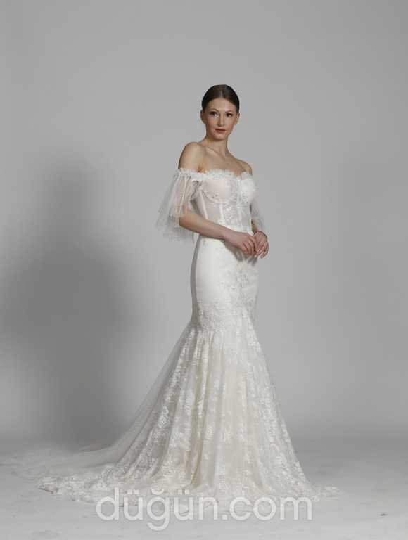 Glamour Bridal 20 Balık kesim Straplez Romantik gelinlik - 2