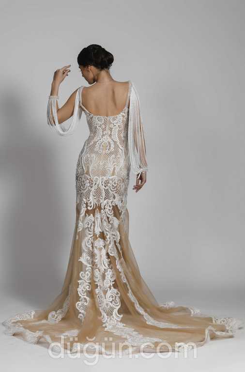 Glamour Bridal 48 Balık kesim Straplez Bohem gelinlik - 2