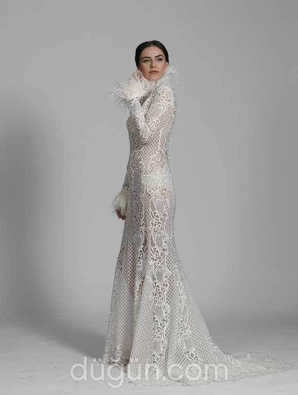 Glamour Bridal 27 Balık kesim Hakim yaka  Modern gelinlik - 1