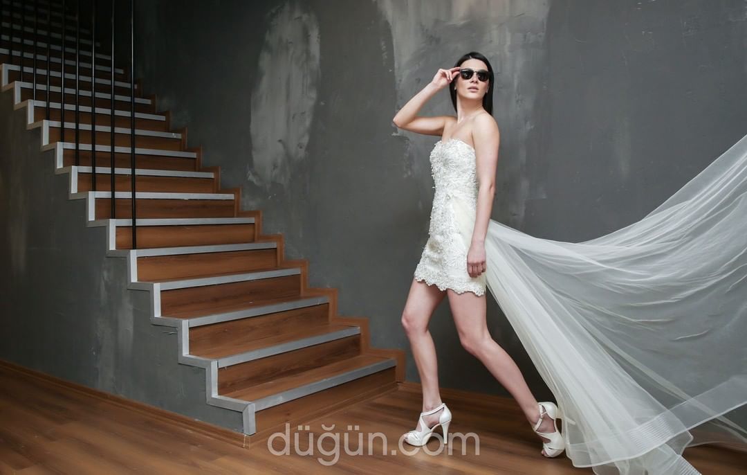 Glamour Bridal 49 Düz kesim Straplez Modern gelinlik - 2