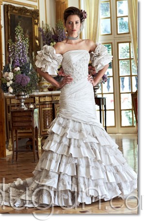 Fırfırlı Gelinlik