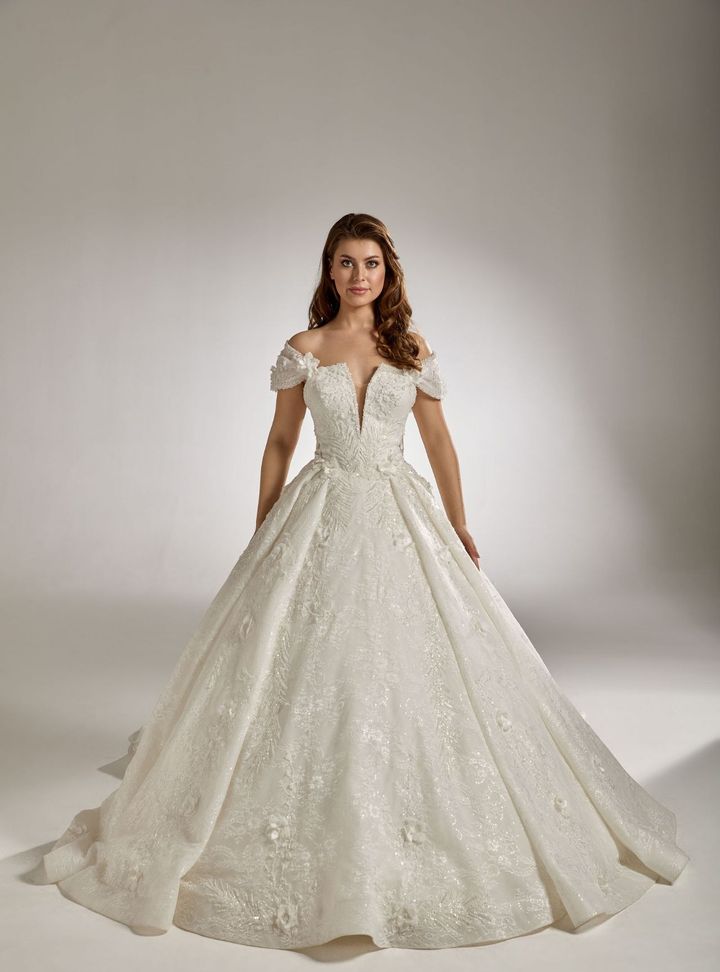 RB-80 Bohem Prenses Kesim Sırt Dekolteli Gelinlik