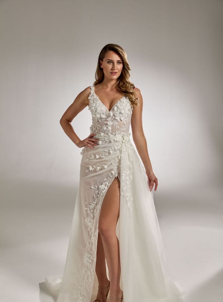 RB-72 A Kesim Bohem Sırt Dekolteli Gelinlik