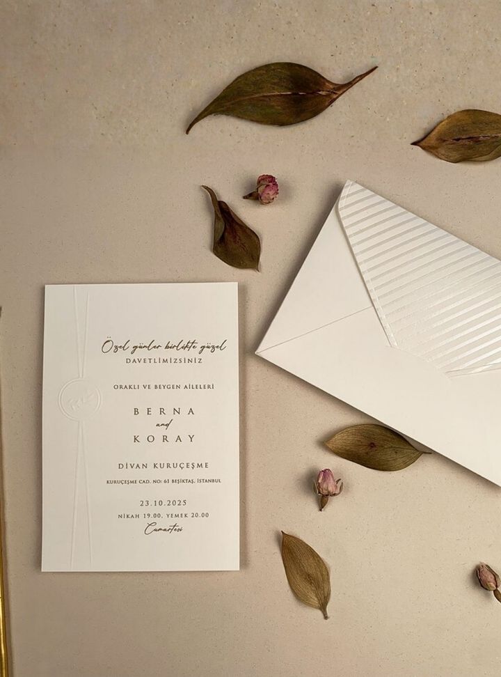 ED-82-25 Düğün Nikah Söz - Nişan Davetiye