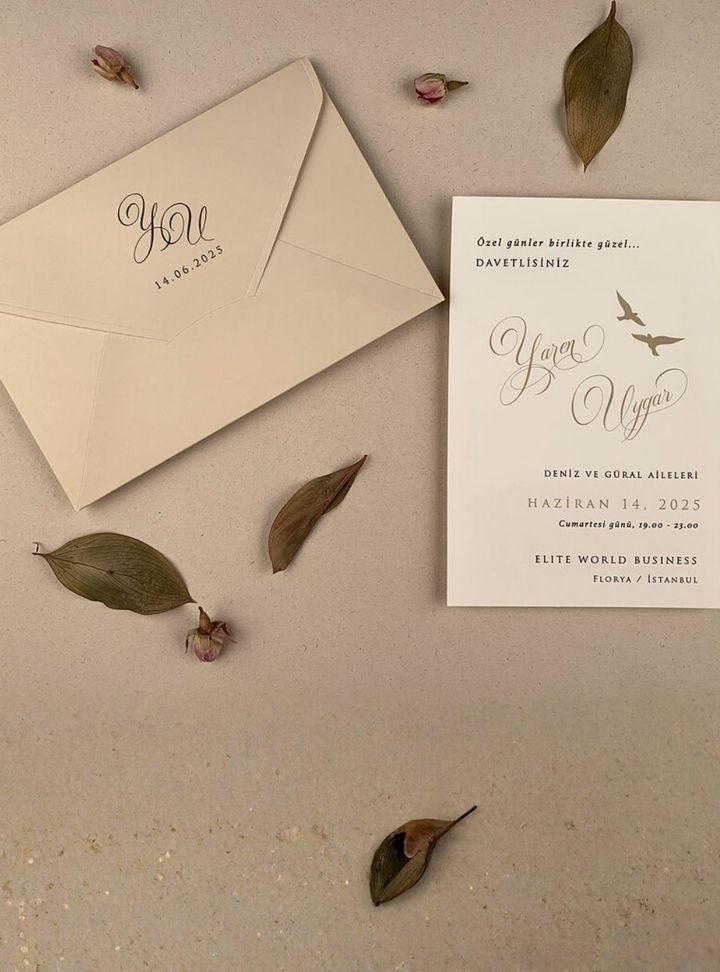 ED-69-25 Düğün Nikah Söz - Nişan Davetiye