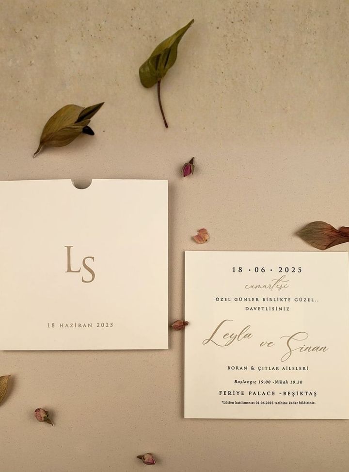 ED-76-25 Düğün Nikah Söz - Nişan Davetiye