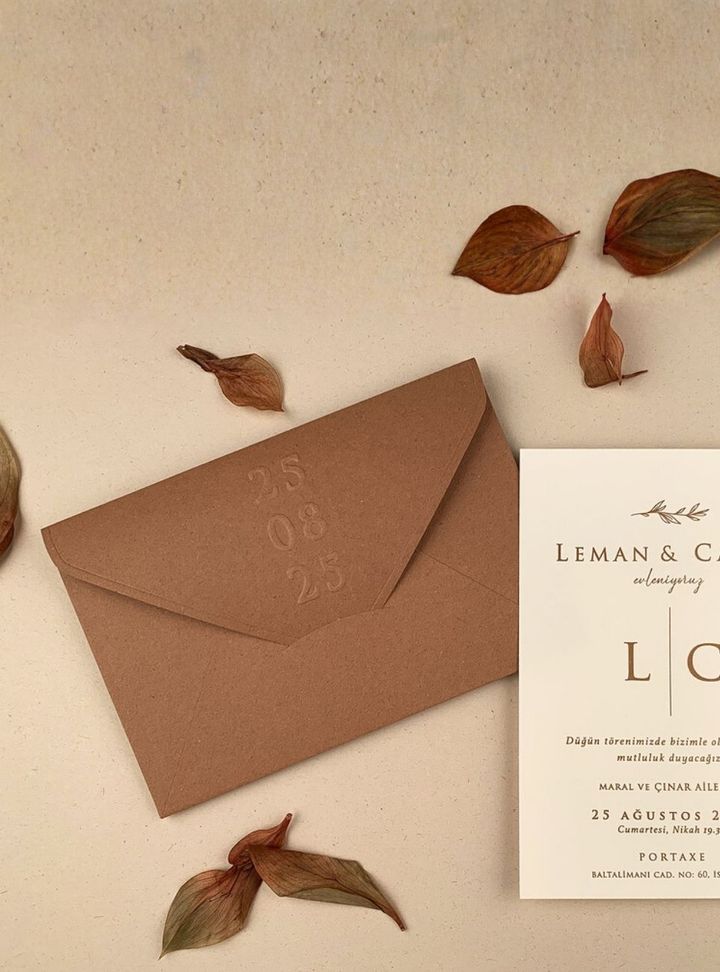 ED-85-25 Düğün Nikah Söz - Nişan Davetiye