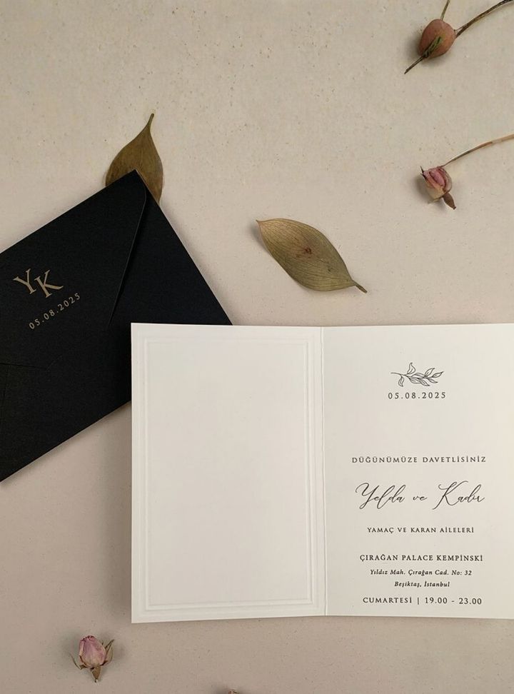 ED-77-25 Düğün Nikah Söz - Nişan Davetiye