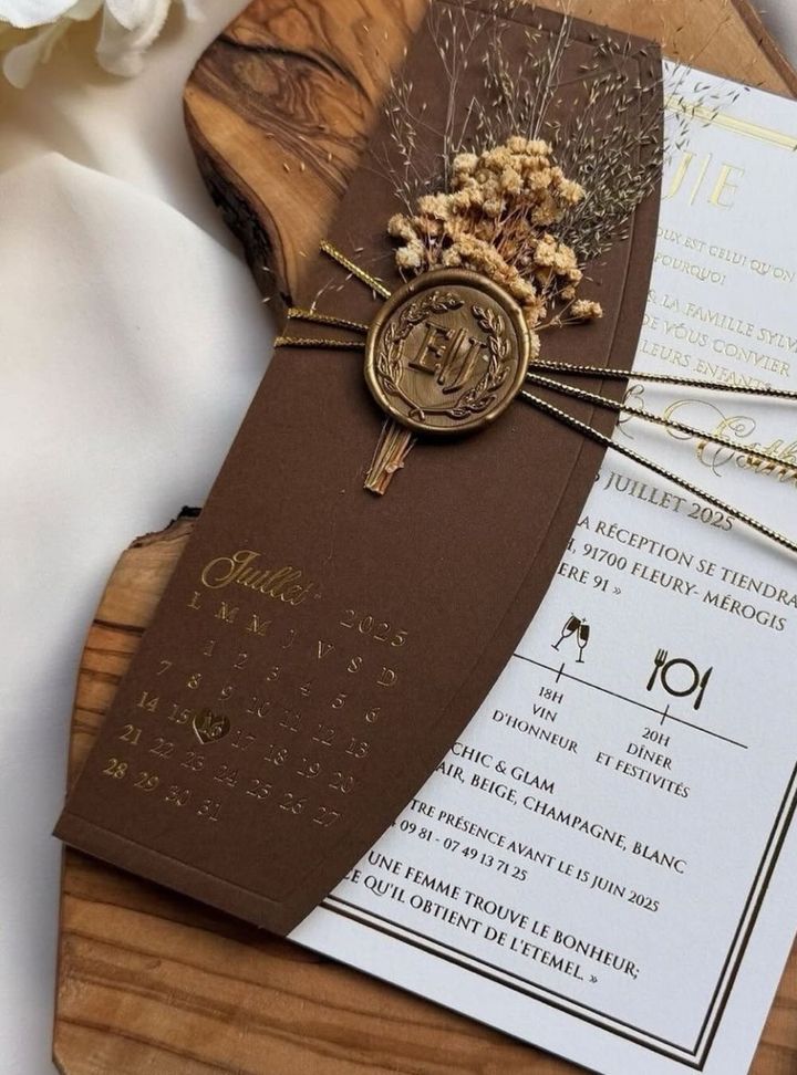 DM-7-25 Altın Varaklı Kına Çiçekli Davetiye