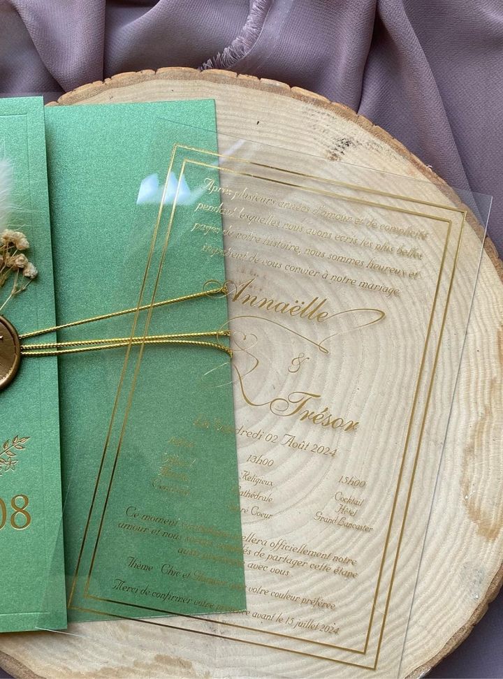 DM-30-25 Altın Varaklı Kına Çiçekli Davetiye