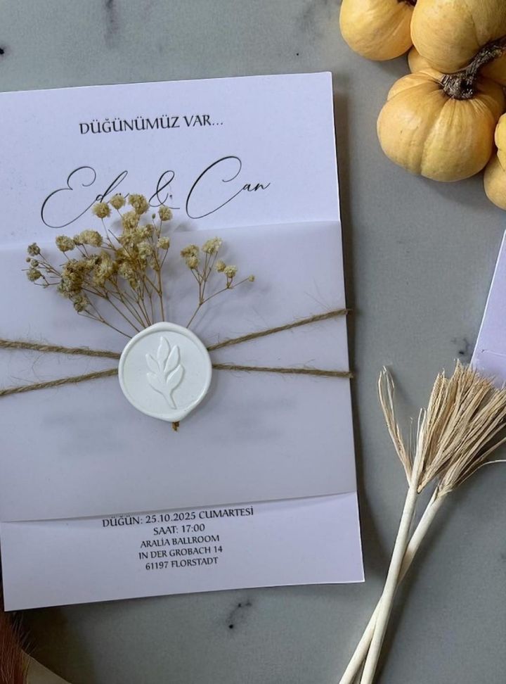 DM-16-25 Düğün Kına Çiçekli Davetiye