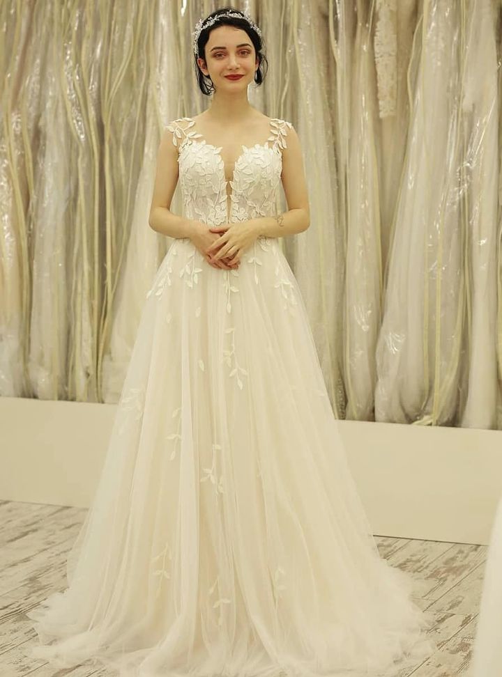 Perla Moda Evi 29 A Kesim Straplez Göğüs Dekolteli Gelinlik