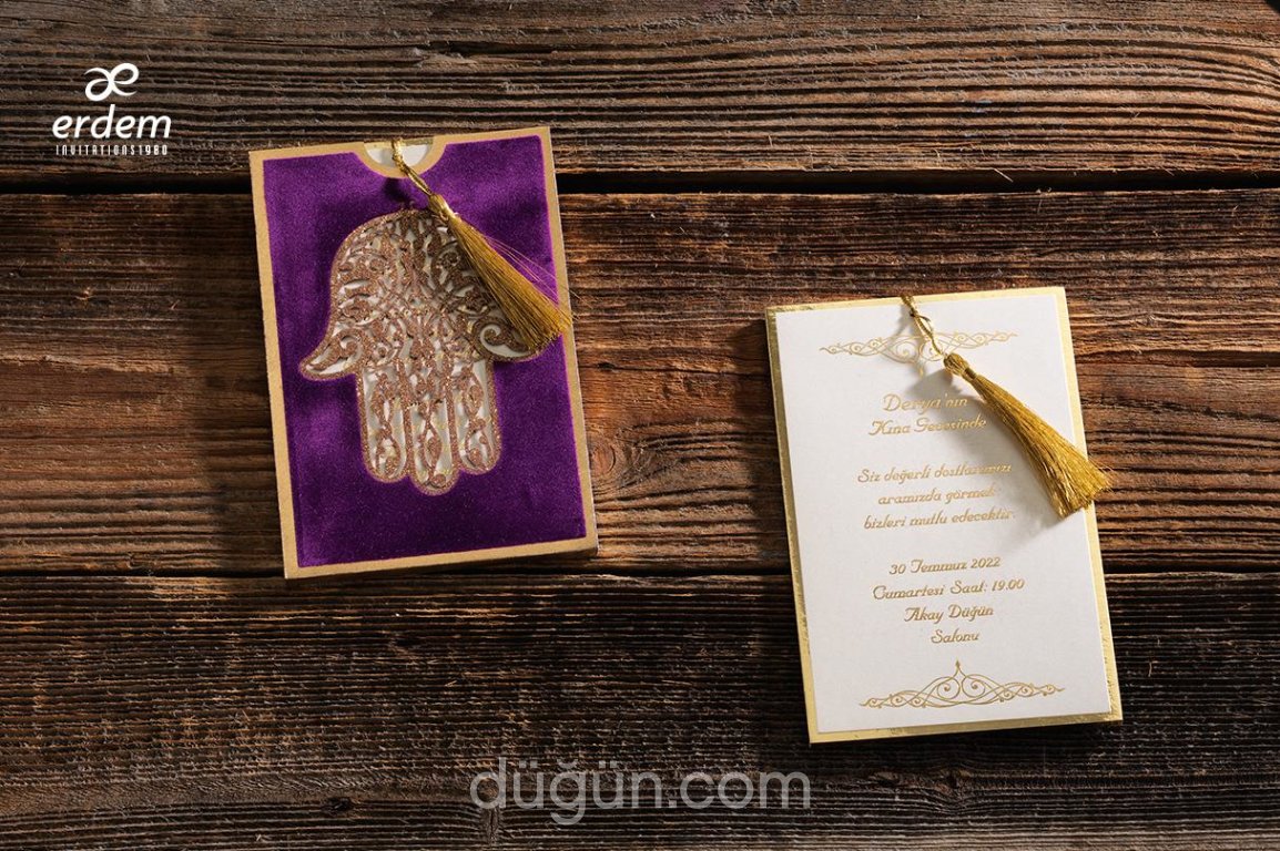 Fatma Ana Eli Kına Davetiyesi