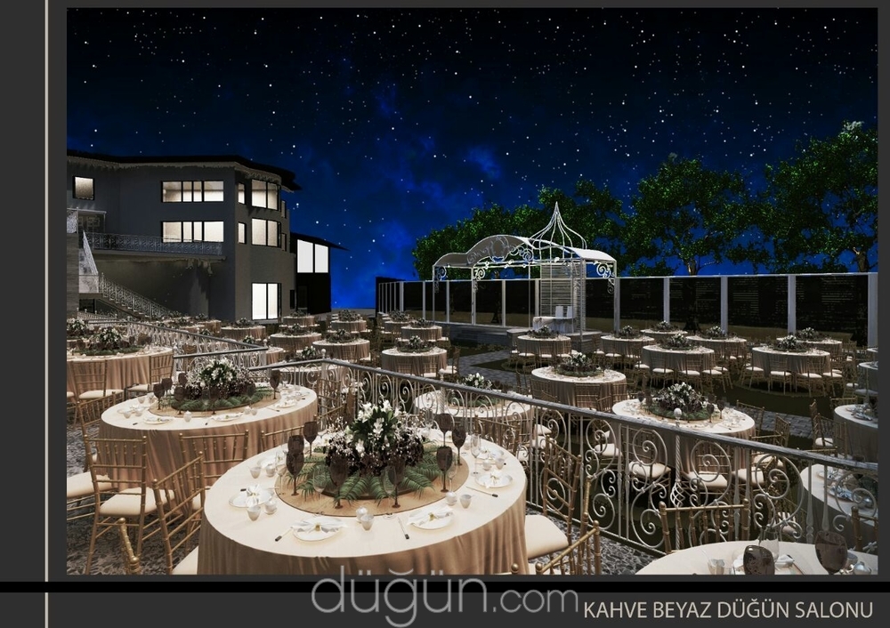Kahve Beyaz Kır Düğünü Kır Düğünü Bursa