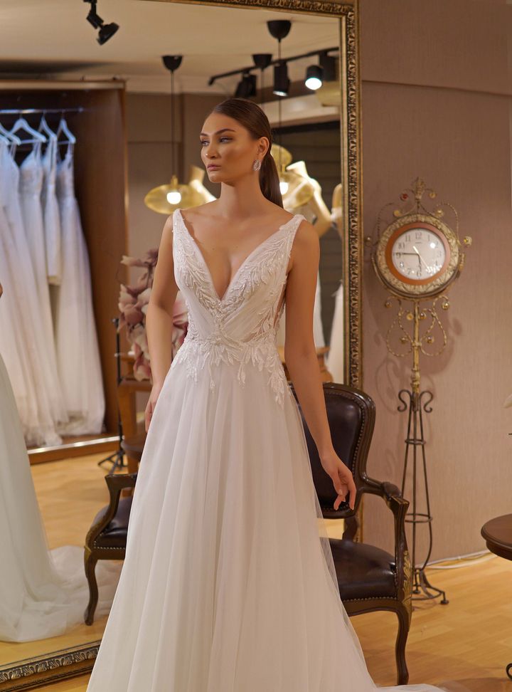 V Yaka A Kesim Gelinlik