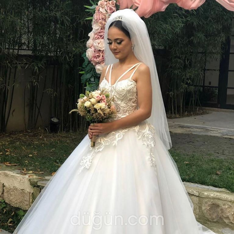 Derya Çelebi 75 Prenses kesim Straplez Romantik gelinlik - 1