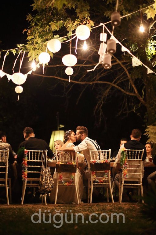 Mekanda Gece Düğün Pozu