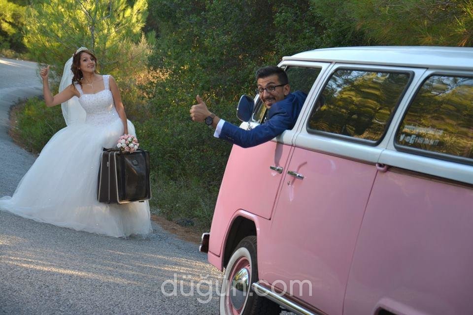 Pembe Düğün Arabası