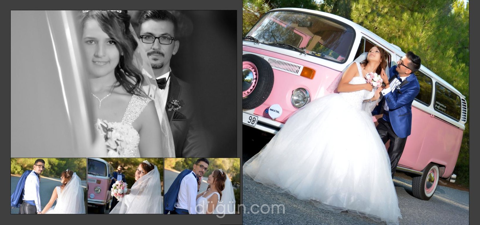 Pembe Düğün Arabası