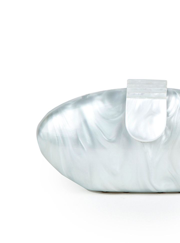 Akrilik Oval Gelin Çantası