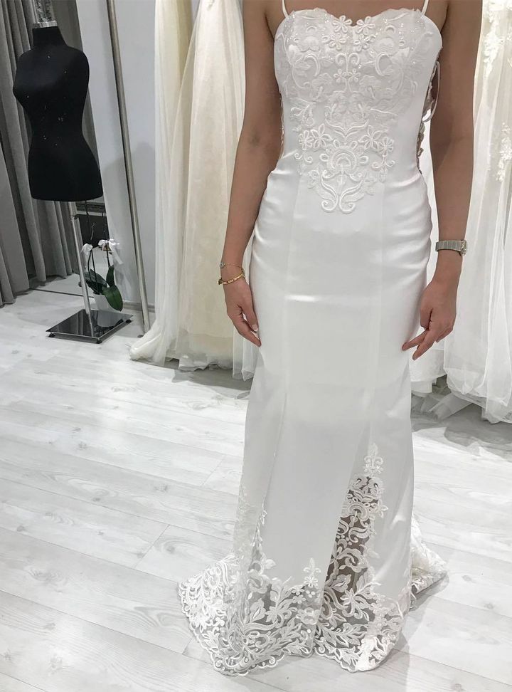 Nehir Tayman Couture 33 Balık Kesim Straplez Sırt Dekolteli Gelinlik