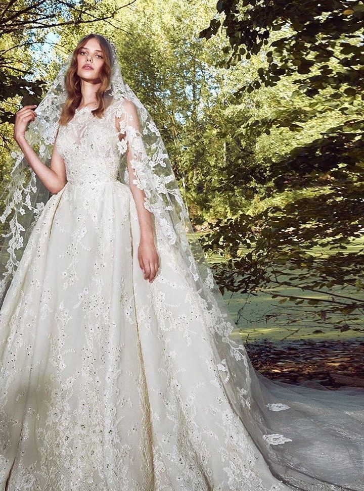 Zuhair Murad Kolsuz Tül Yakalı