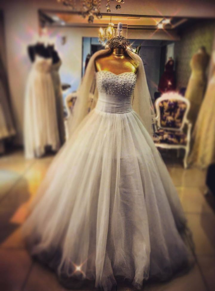 Cansu Tasçı Couture 30 Prenses Kesim Straplez Romantik Gelinlik